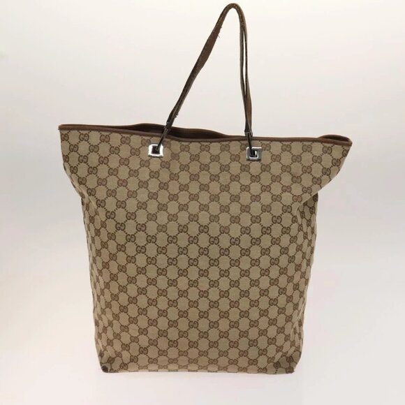 GUCCI GG Canvas GG Plus Supreme Shoulder Bag PVC 3Set Beige - Picture 3 of 15